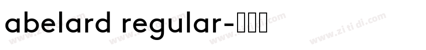 abelard regular字体转换